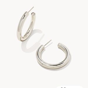 Kendra Scott NWT Silver Colette Hoop Earrings